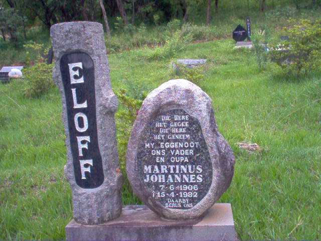 ELOFF Marthinus Johannes 1906-1982