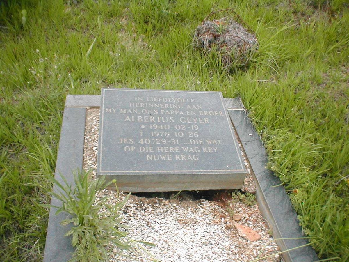 GEYER Albertus 1940-1978
