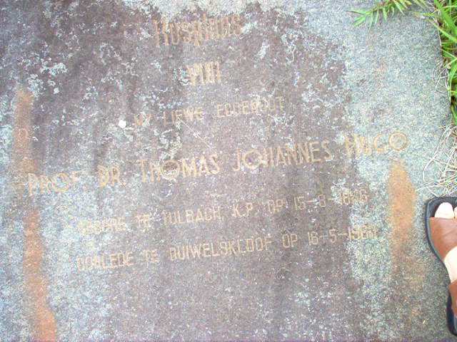 HUGO Thomas Johannes 1886-1963
