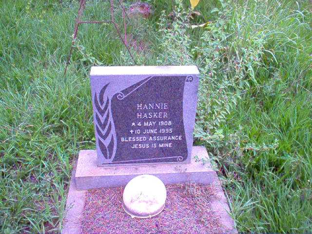HASKER Hannie 1908 - 1995