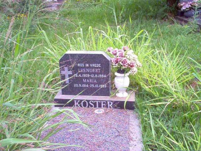 KOSTER Leendert 1909-1994 &amp; Maria 1914-1983
