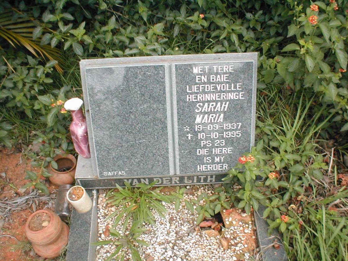 LITH Sarah Maria, van der 1937-1995