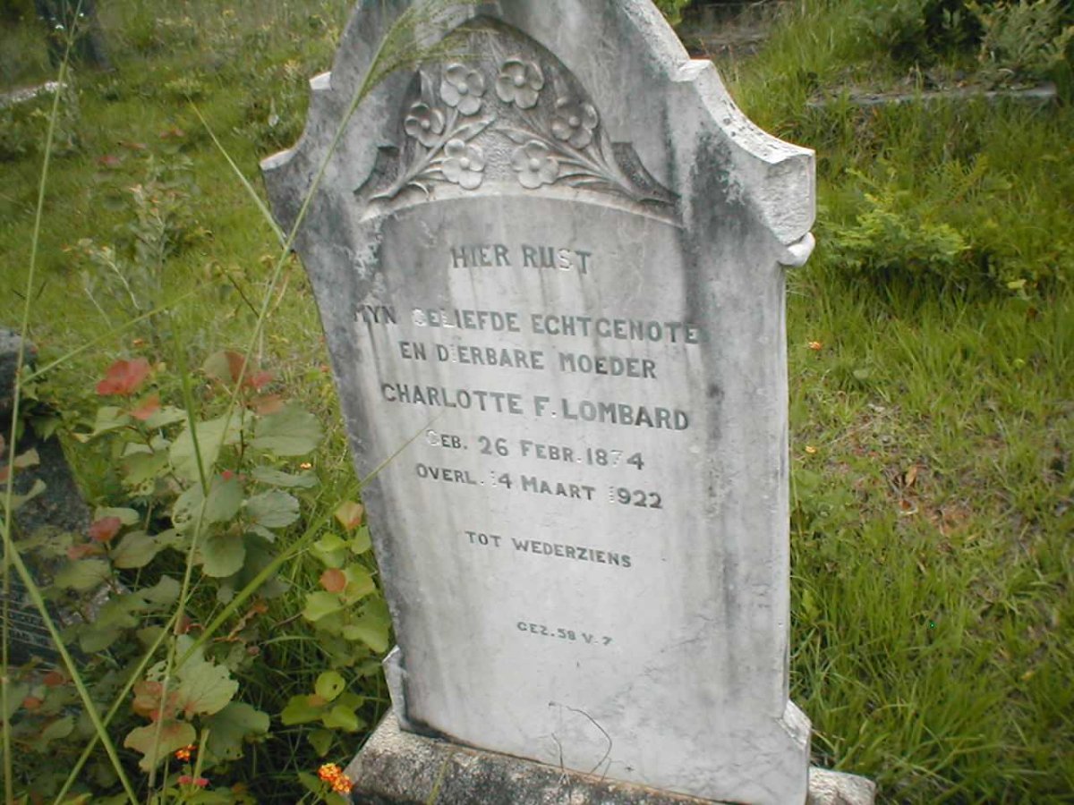 LOMBARD Charlotte F. 1874-1922