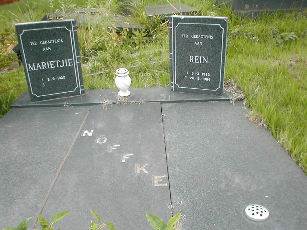 NÖFFKE Rein 1923-1984 &amp; Marietjie 1922-
