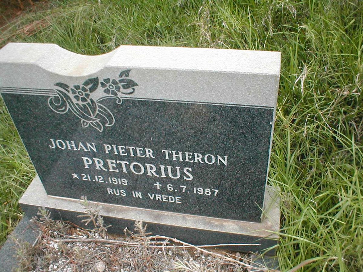 PRETORIUS Johan Pieter Theron 1919-1987