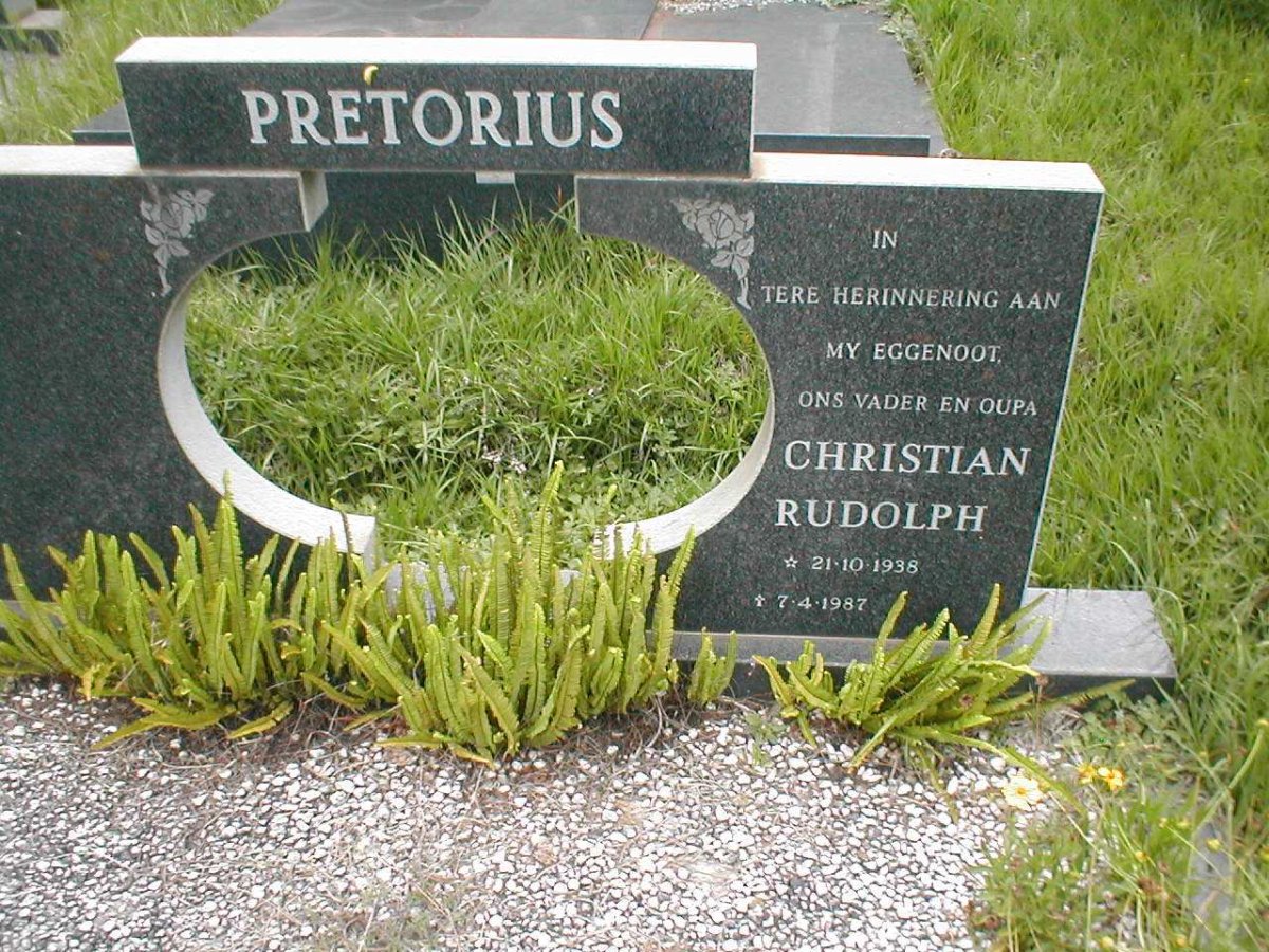 PRETORIUS Christiaan Rudolph 1938-1987