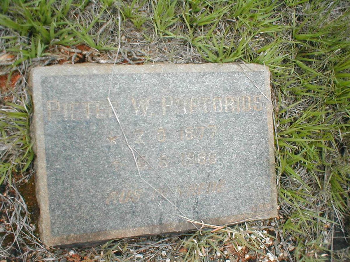 PRETORIUS Pieter W. 18?7-1965
