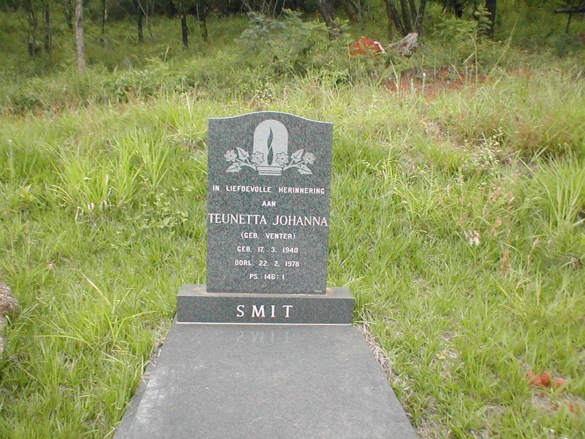SMIT Teunetta Johanna geb. VENTER 1940-1978
