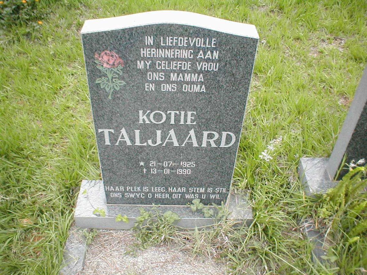 TALJAARD Kotie 1925-1990