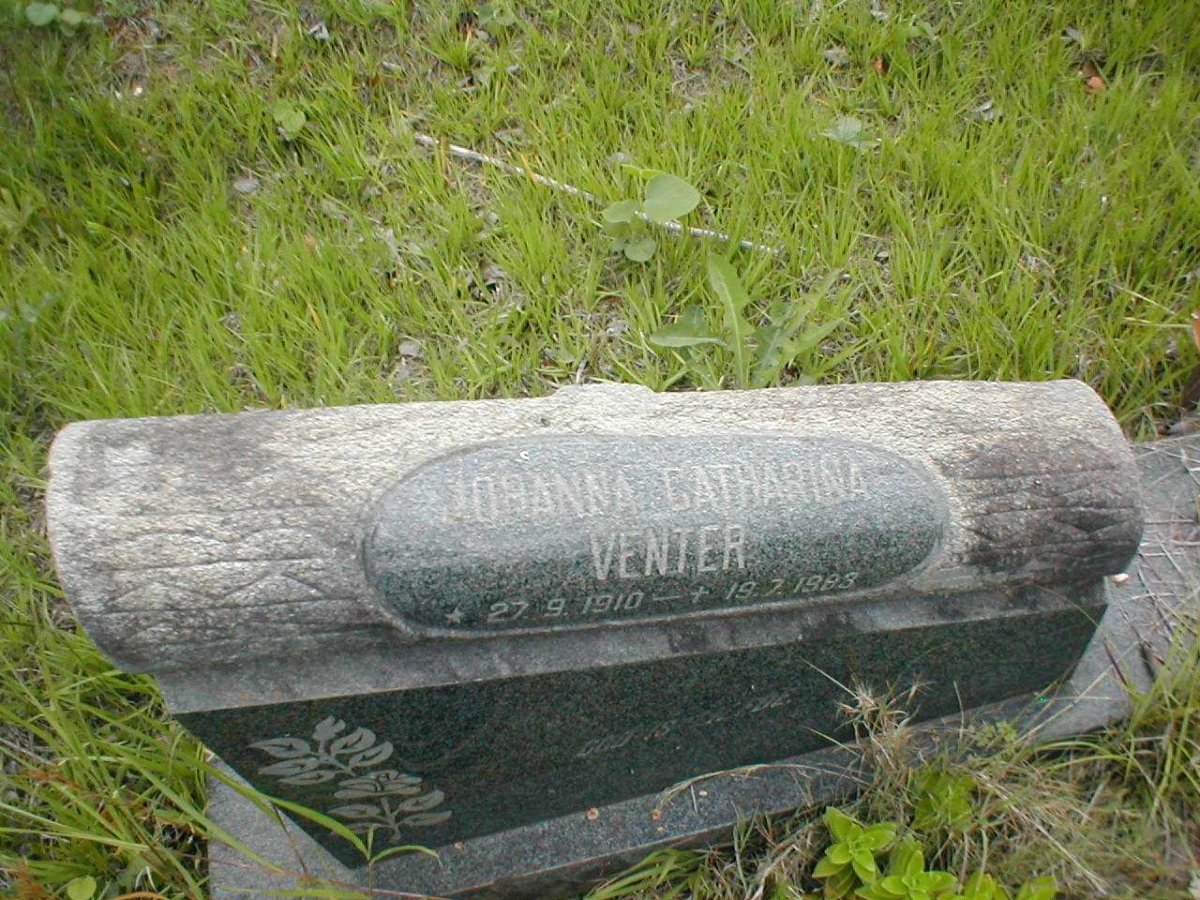 VENTER Johanna Catharina 1910-1985