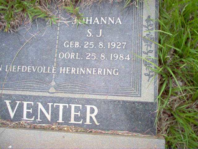 VENTER  Johanna 1927-1984