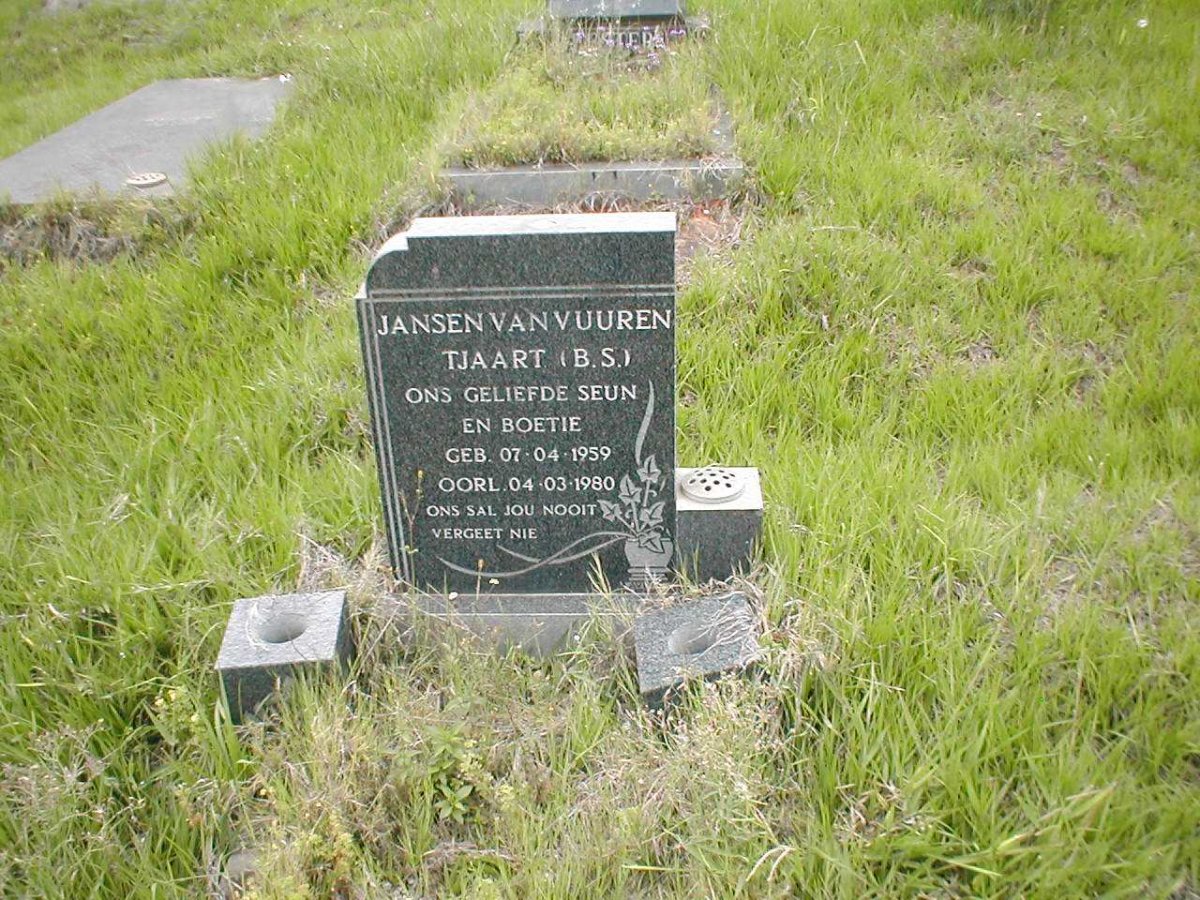 VUUREN  B.S., Jansen van 1959-1980