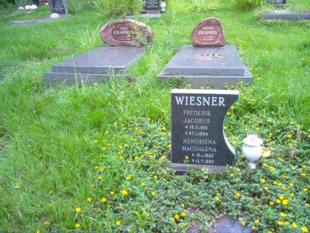 WIESNER Frederik Jacobus 1915-1994 &amp; Hendriena Magdalena 1920-1993