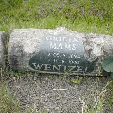 WENTZEL Grieta Mams 1894-1980
