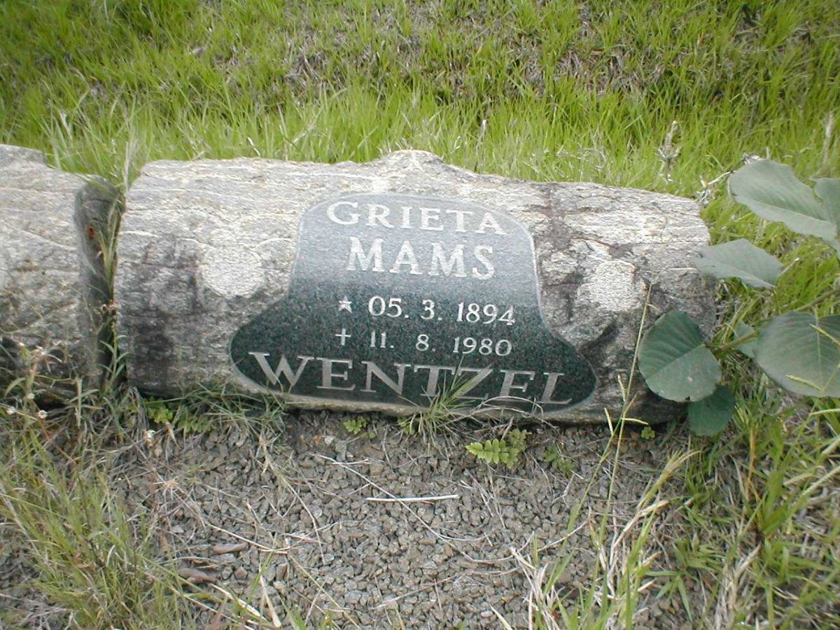 WENTZEL Grieta Mams 1894-1980