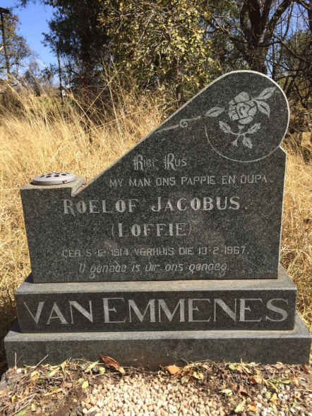 EMMENES Roelof Jacobus, van 1914-1967