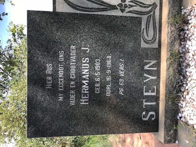 STEYN Hermanus J. 1903-1964