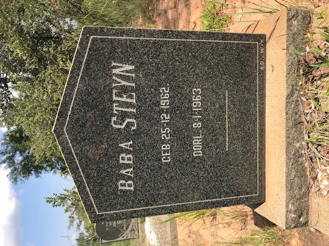STEYN Baba 1962-1963