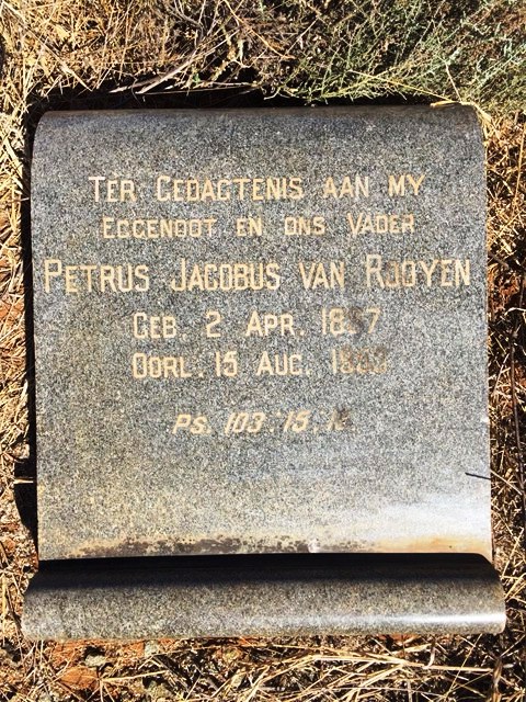 ROOYEN Petrus Jacobus, van 1887-1953