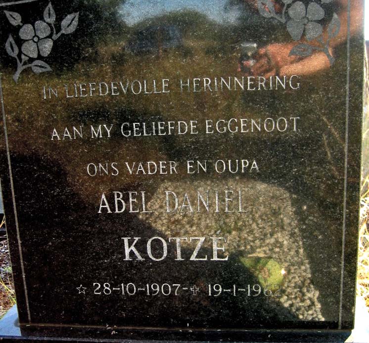 KOTZÉ Abel Daniël 1907-1962