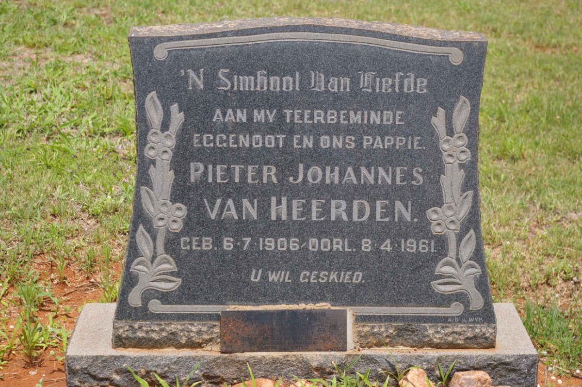 HEERDEN Pieter Johannes, van 1906-1961