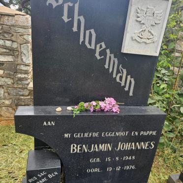 SCHOEMAN Benjamin Johannes 1948-1976 