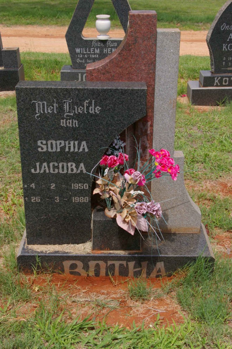BOTHA Sophia Jacoba 1950-1980