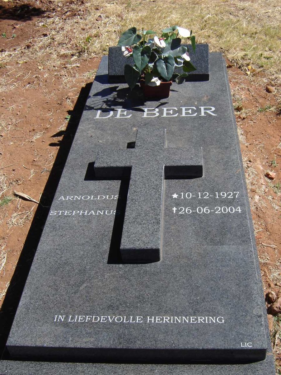 BEER Arnoldus Stephanus, de 1927-2004