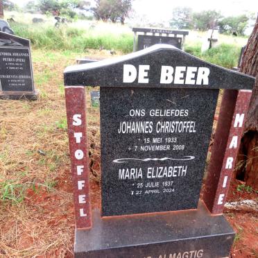 BEER Johannes Christoffel, de 1933-2008 & Maria Elizabeth 1937-2024