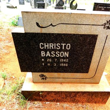 BASSON Christo 1942-1986