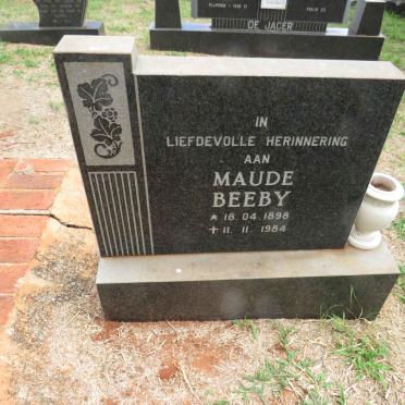 BEEBY Maude 1898-1984
