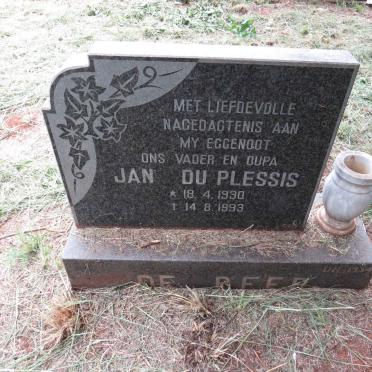 BEER Jan Du Plessis, de 1930-1993