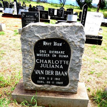BAAN Charlotte Juliana, van der 1912-1989