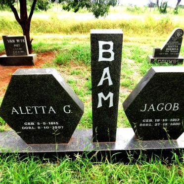 BAM Jacob J. 1913-1980 & Aletta C. 1915-1997