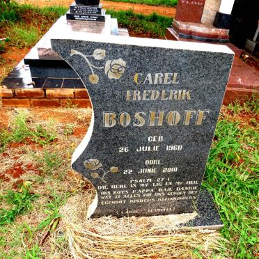 BOSHOFF Carel Frederik 1960-2010