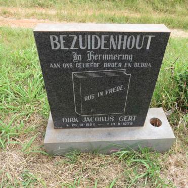 BEZUIDENHOUT Dirk Jacobus Gert 1924-1979