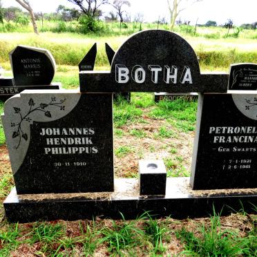 BOTHA Johannes Hendrik Philippus 1910- & Petronella Francina SWARTS 1921-1981