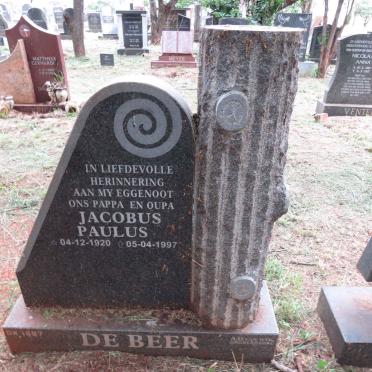 BEER Jacobus Paulus, de 1920-1997