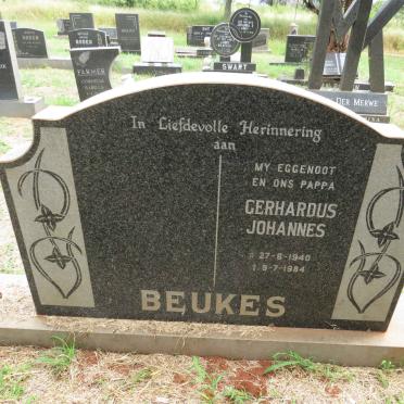 BEUKES Gerhardus Johannes 1940-1984