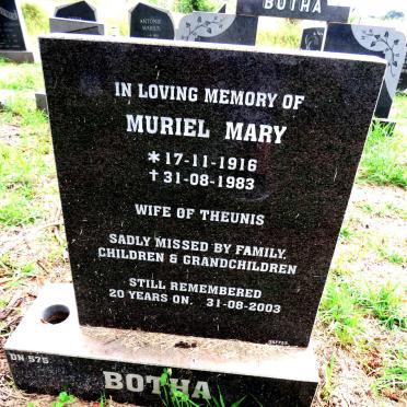 BOTHA Muriel Mary 1916-1983