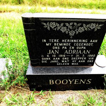 BOOYENS Jan Adriaan 1916-1980
