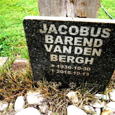 BERGH Jacobus Barend, van den 1936-2016