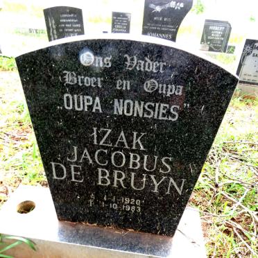 BRUYN Izak Jacobus, de 1920-1983