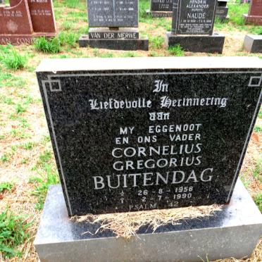 BUITENDAG Cornelius Gregorius 1958-1990