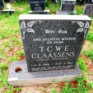 CLAASSENS T.C.W.E. nee DIPPENAAR 1909-1987