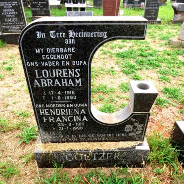 COETZER Lourens Abraham 1916-1990 & Hendriena Francina 1919-1998