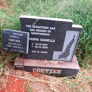 COETZEE Johanna Isabella 1929-2008