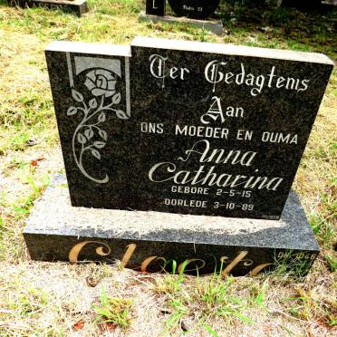CLOETE Anna Catharina 1915-1989
