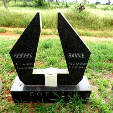 COETZEE Hendrik 1920-1981 & Sannie 1922-1987