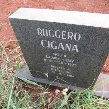 CIGANA Ruggero 1925-1994